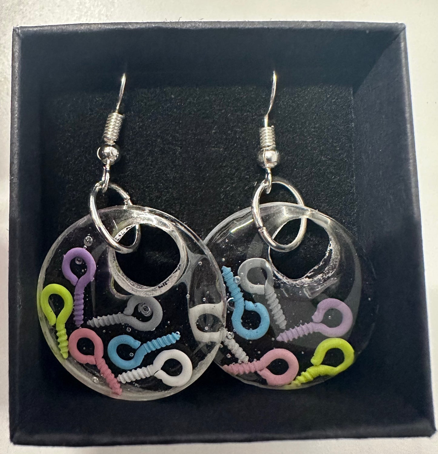 Loose Screws Resin Earrings