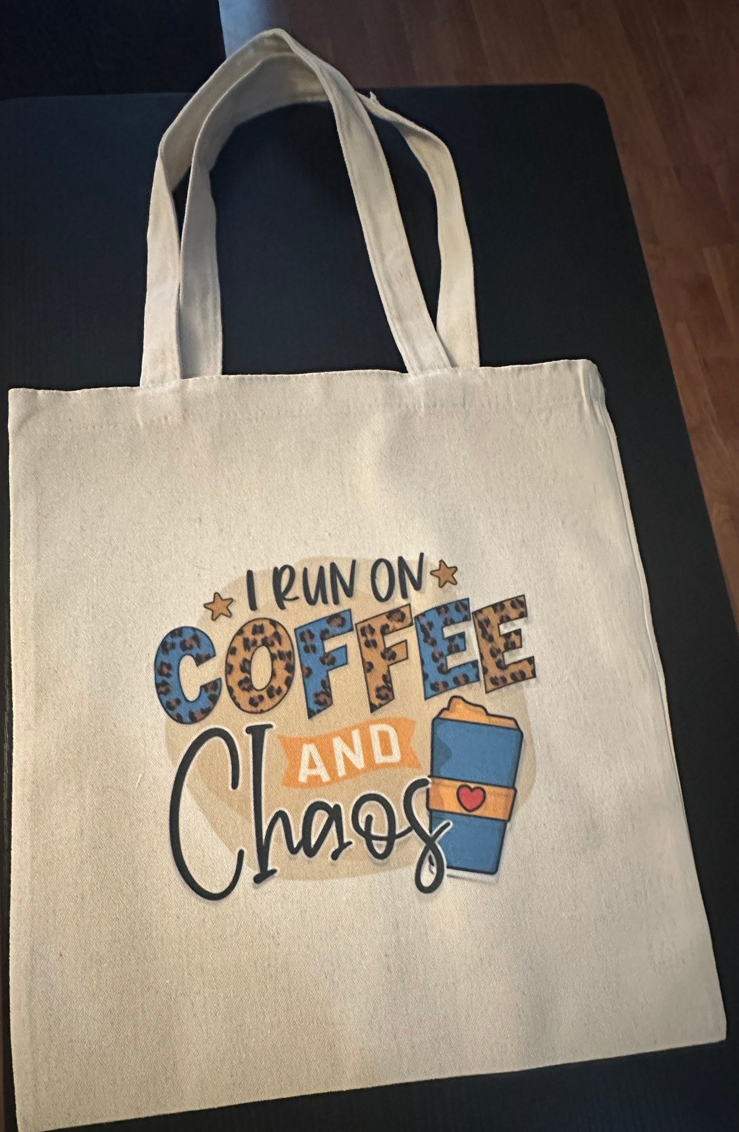 Tote Bag (I Run on Coffee)