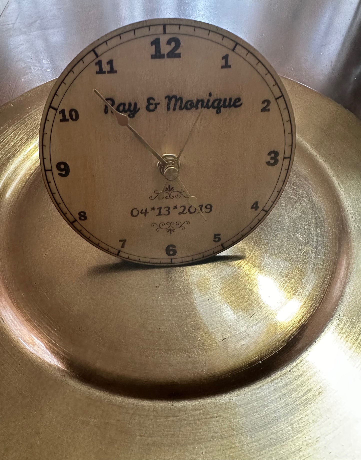 Custom Order- Laser Engraved Wooden Clock