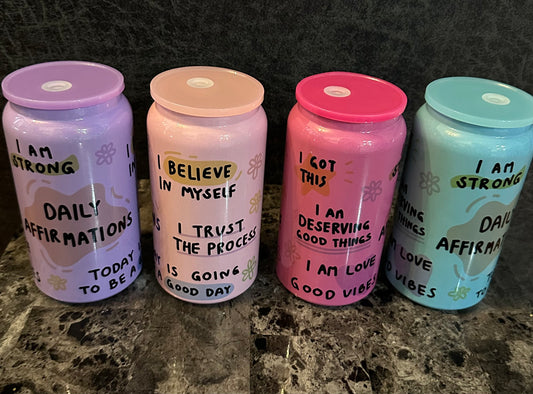 Daily Affirmations 15oz Stainless Steel Tumblers
