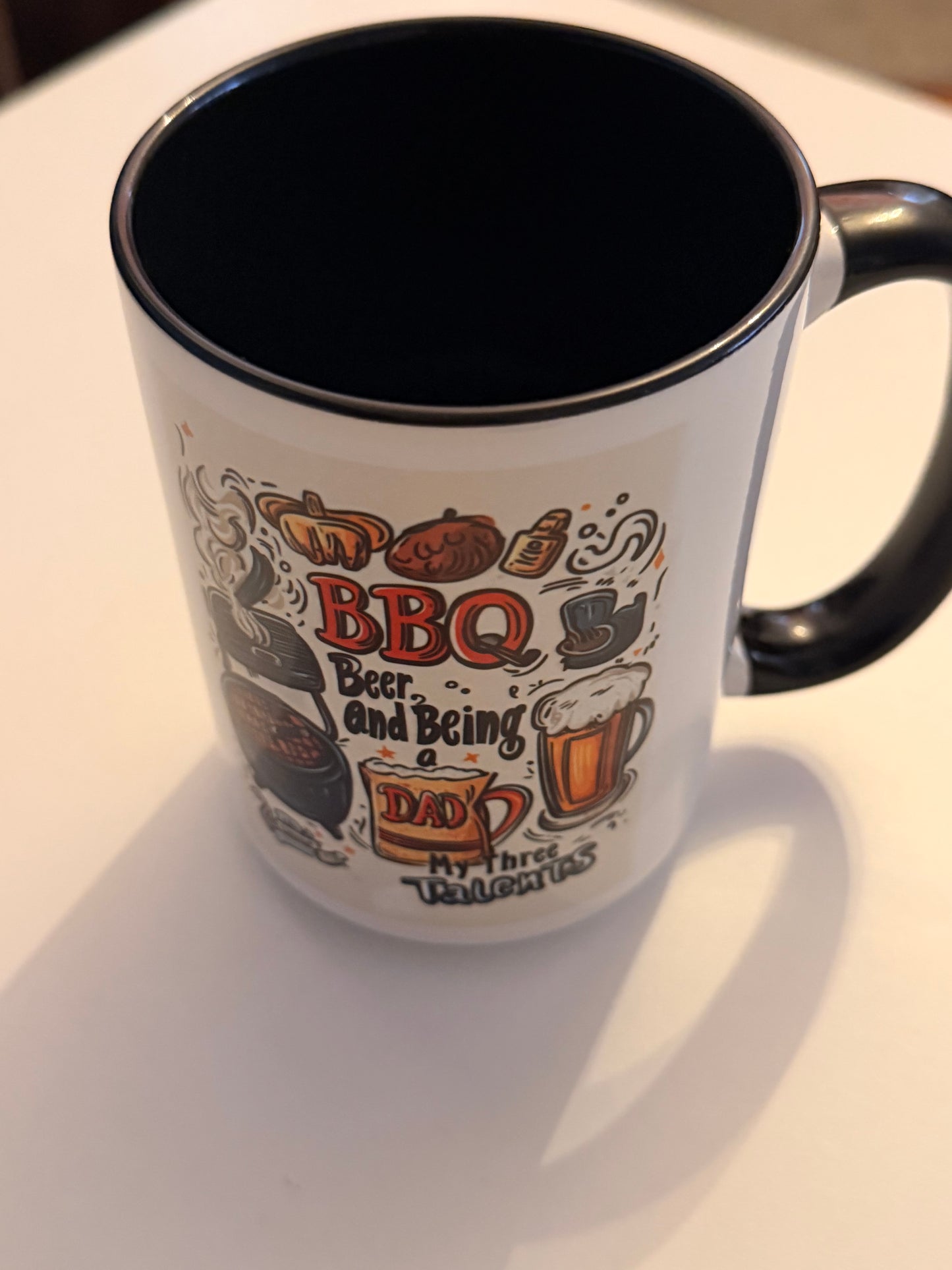 Barbecue, Beer, and Being Dad 15oz Mug