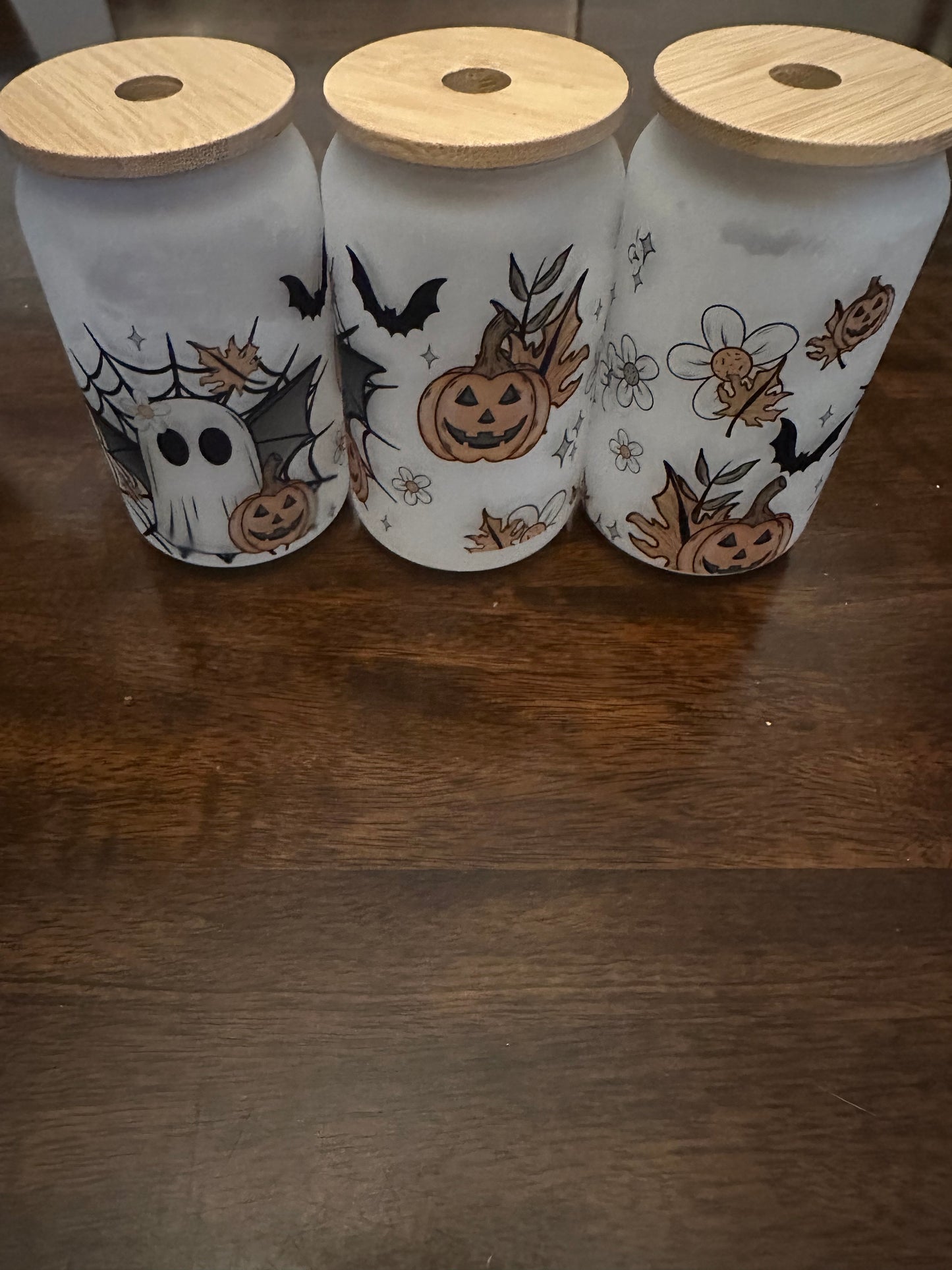 Halloween Frosted Glass Drinkware