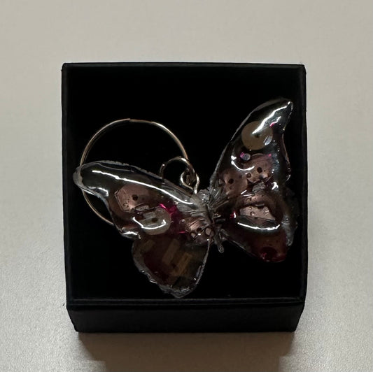 Resin Butterfly Keychain