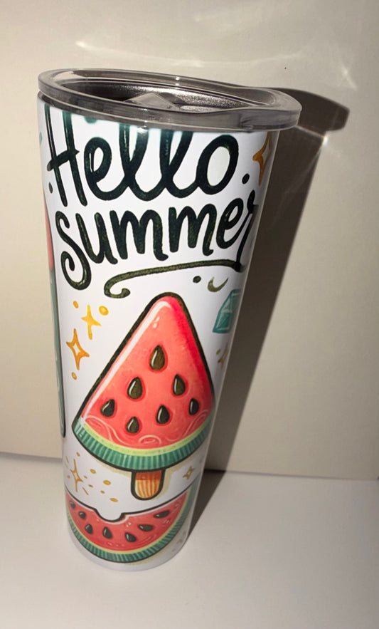 Hello Summer 20oz Stainless Steel Tumbler