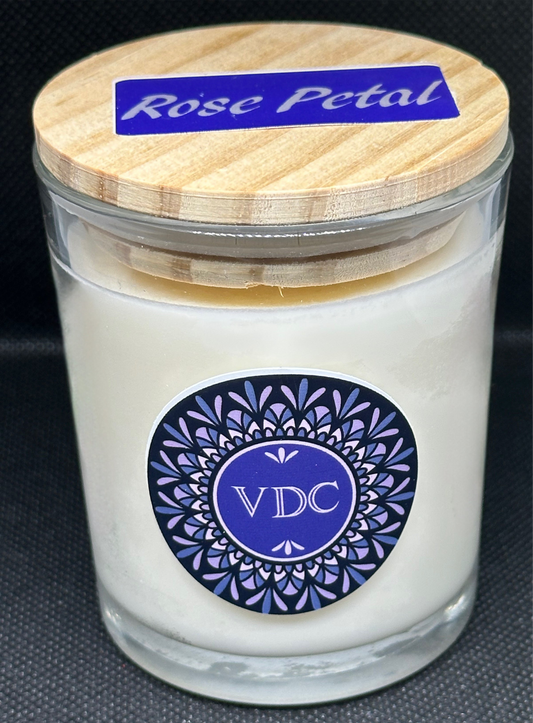 7oz Soy Candle Rose Petal scented