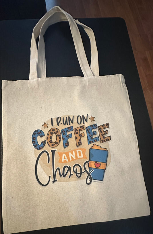 Tote Bag (I Run on Coffee)