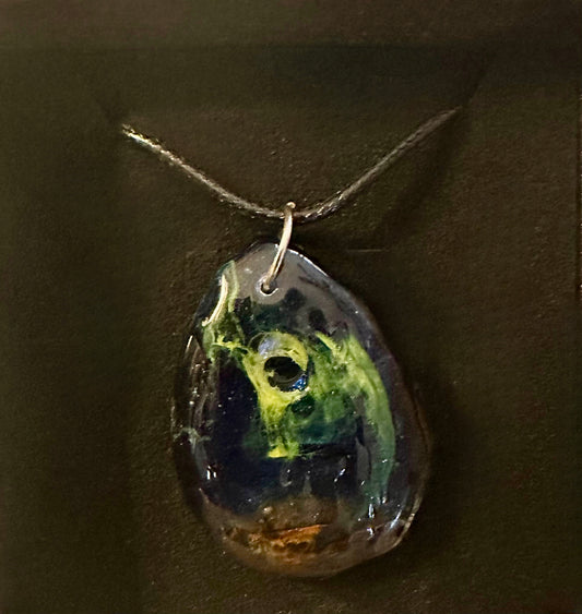 Colorful Marble Resin Necklace