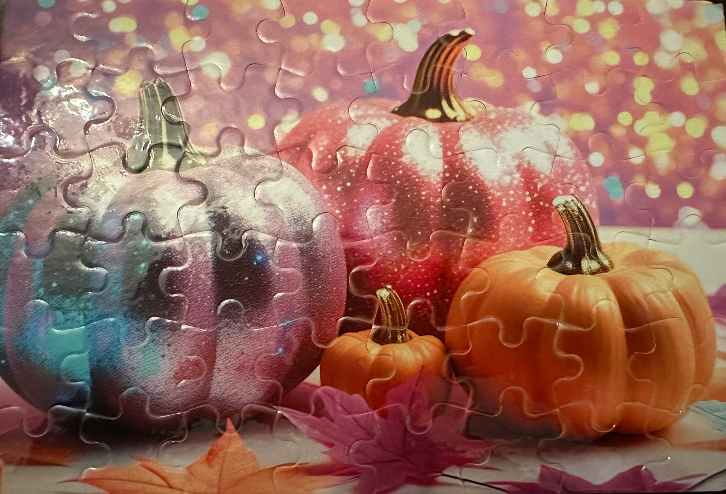 Pink Glam Pumpkin Puzzle