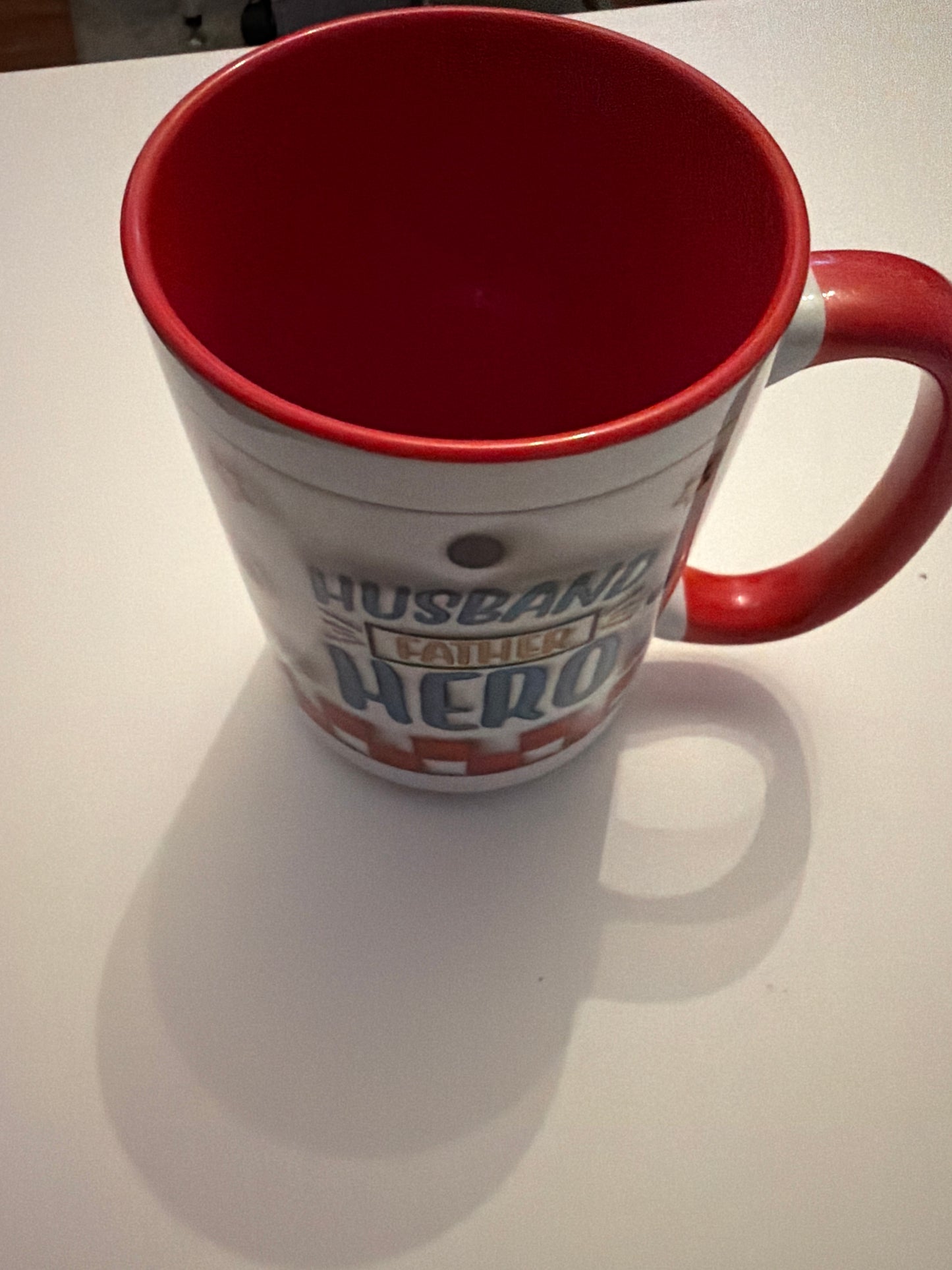 Husband Father Hero Red 15oz Mug