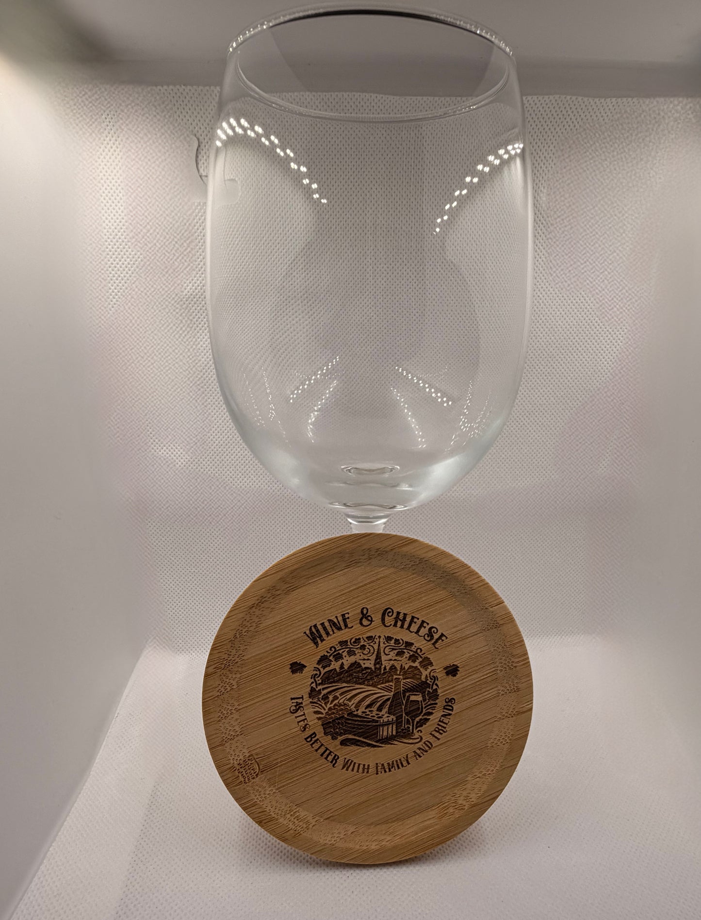 Laser Engraved Wine Topper/Personal Charcuterie Tray
