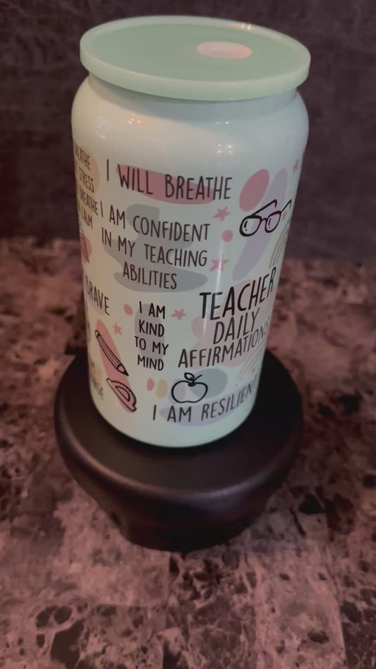 Teacher Affirmations 15oz Stainless Steel Tumbler
