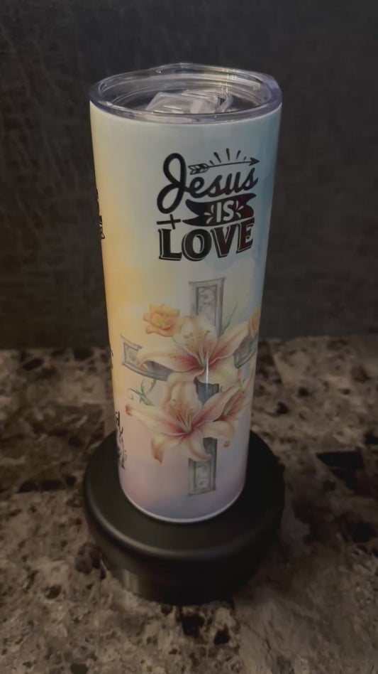 Jesus Is Love 20oz Stainless Steel Tumbler