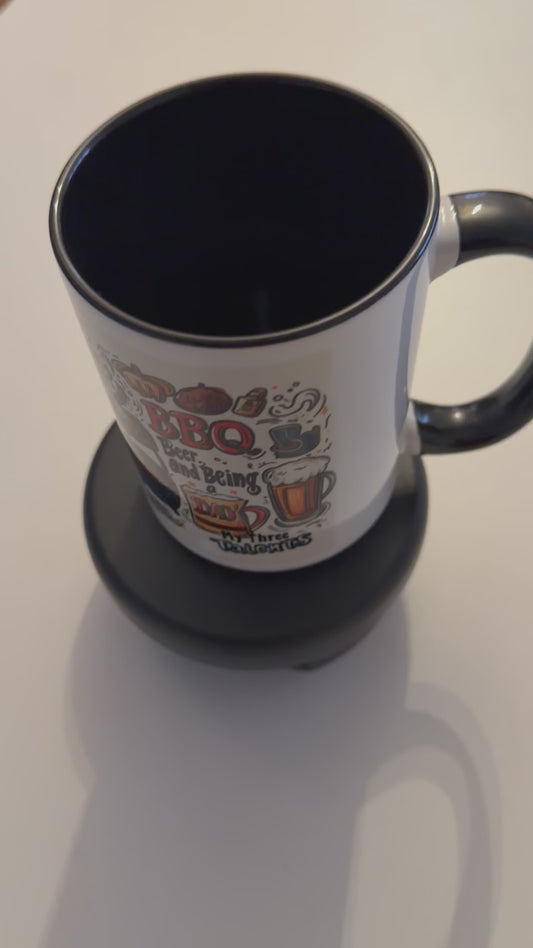 Barbecue, Beer, and Being Dad 15oz Mug