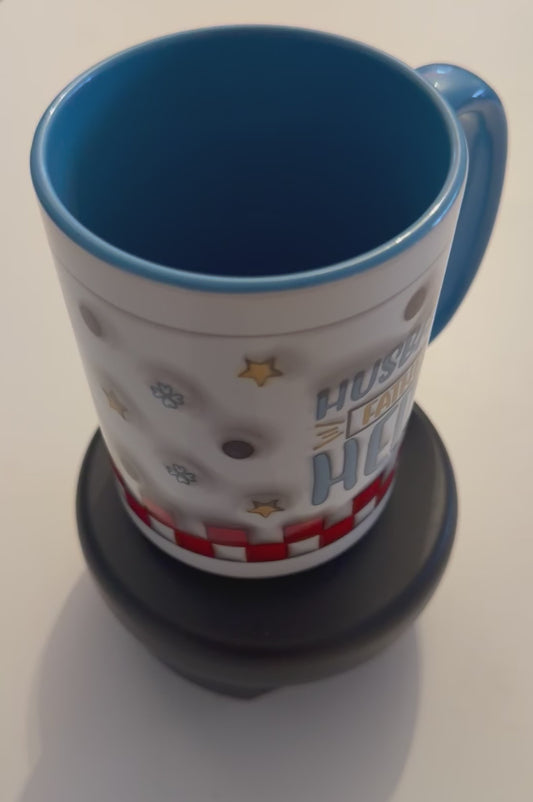 Husband Father Hero Blue 15oz Mug